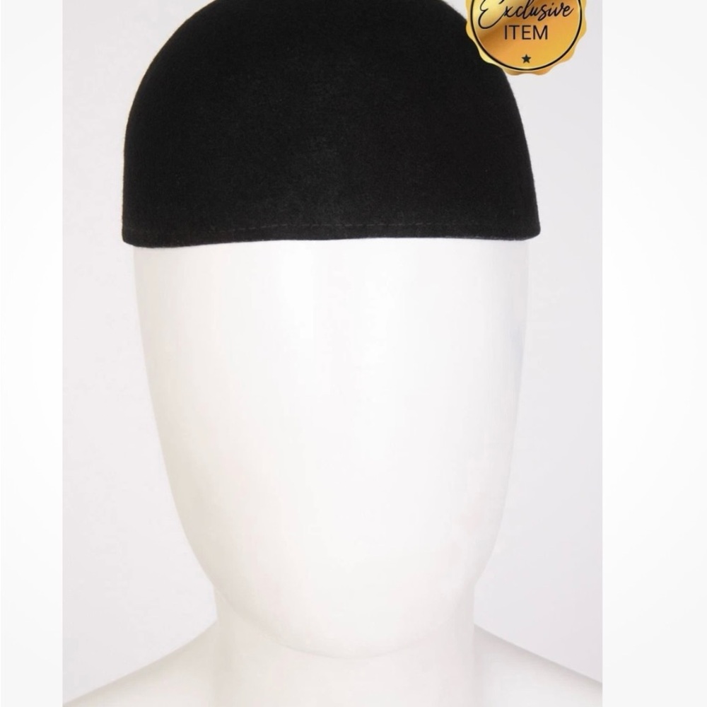 Comme des Garcons Black Wool Hat